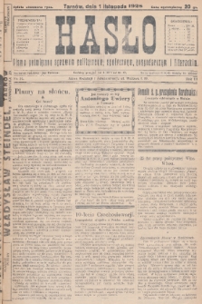 Hasło : pismo poświęcone sprawom politycznym, społecznym, gospodarczym i literackim. R.3, 1928, nr 39