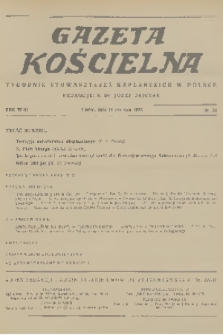 Gazeta Kościelna : tygodnik stowarzyszeń kapłańskich w Polsce. R.43, 1936, nr 24