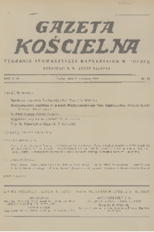 Gazeta Kościelna : tygodnik stowarzyszeń kapłańskich w Polsce. R.43, 1936, nr 25