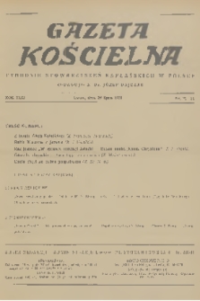 Gazeta Kościelna : tygodnik stowarzyszeń kapłańskich w Polsce. R.43, 1936, nr 29