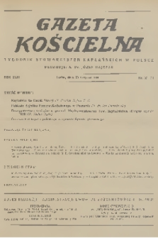 Gazeta Kościelna : tygodnik stowarzyszeń kapłańskich w Polsce. R.43, 1936, nr 33