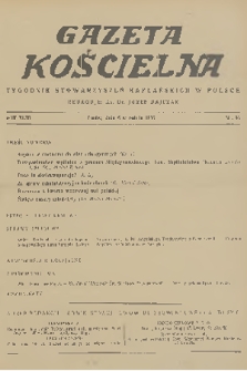 Gazeta Kościelna : tygodnik stowarzyszeń kapłańskich w Polsce. R.43, 1936, nr 36