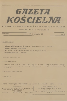 Gazeta Kościelna : tygodnik stowarzyszeń kapłańskich w Polsce. R.43, 1936, nr 37