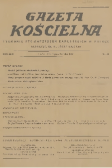 Gazeta Kościelna : tygodnik stowarzyszeń kapłańskich w Polsce. R.43, 1936, nr 40