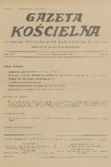 Gazeta Kościelna : tygodnik stowarzyszeń kapłańskich w Polsce. R.44, 1937, nr 41