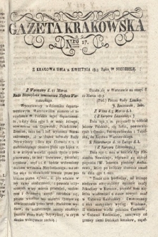 Gazeta Krakowska. 1815 , nr 27