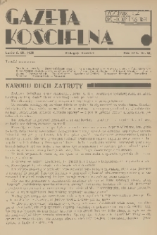 Gazeta Kościelna : tygodnik dla duchowieństwa. R.45, 1938, nr 10