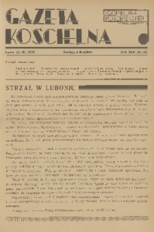 Gazeta Kościelna : tygodnik dla duchowieństwa. R.45, 1938, nr 11