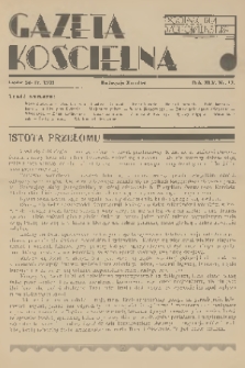 Gazeta Kościelna : tygodnik dla duchowieństwa. R.45, 1938, nr 17