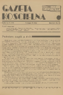 Gazeta Kościelna : tygodnik dla duchowieństwa. R.45, 1938, nr 24