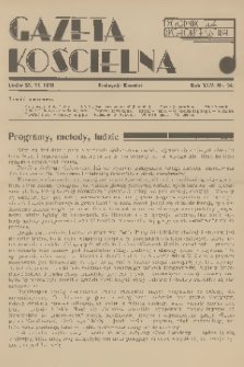 Gazeta Kościelna : tygodnik dla duchowieństwa. R.45, 1938, nr 26