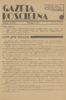 Gazeta Kościelna : tygodnik dla duchowieństwa. R.45, 1938, nr 29