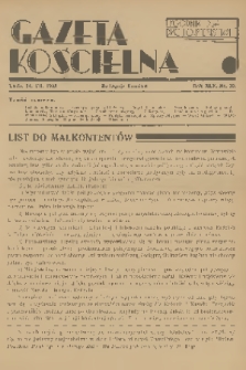 Gazeta Kościelna : tygodnik dla duchowieństwa. R.45, 1938, nr 30