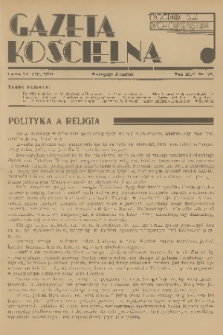 Gazeta Kościelna : tygodnik dla duchowieństwa. R.45, 1938, nr 33