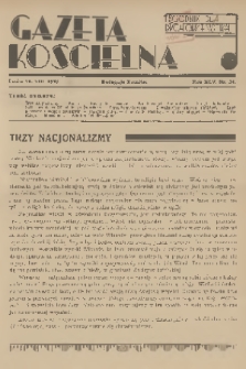 Gazeta Kościelna : tygodnik dla duchowieństwa. R.45, 1938, nr 34