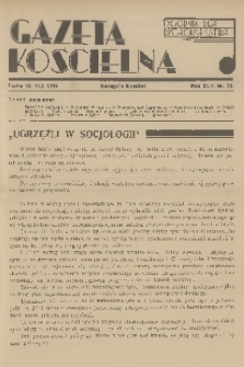 Gazeta Kościelna : tygodnik dla duchowieństwa. R.45, 1938, nr 35