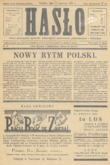 Hasło : pismo poświęcone sprawom politycznym, społecznym, gospodarczym i literackim. R.12, 1937, nr 18