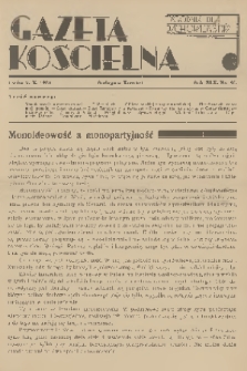 Gazeta Kościelna : tygodnik dla duchowieństwa. R.45, 1938, nr 40