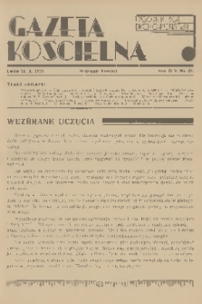 Gazeta Kościelna : tygodnik dla duchowieństwa. R.45, 1938, nr 42