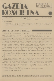 Gazeta Kościelna : tygodnik dla duchowieństwa. R.45, 1938, nr 44