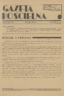 Gazeta Kościelna : tygodnik dla duchowieństwa. R.45, 1938, nr 45