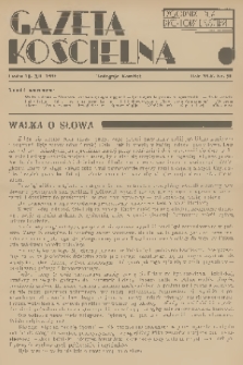 Gazeta Kościelna : tygodnik dla duchowieństwa. R.45, 1938, nr 50