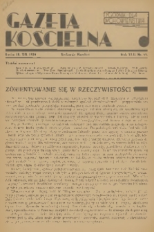 Gazeta Kościelna : tygodnik dla duchowieństwa. R.45, 1938, nr 51