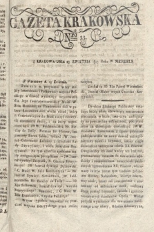 Gazeta Krakowska. 1815 , nr 33