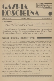 Gazeta Kościelna : tygodnik dla duchowieństwa. R.45, 1938, nr 52