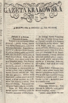Gazeta Krakowska. 1815 , nr 34