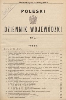 Poleski Dziennik Wojewódzki. 1929, nr 7