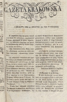 Gazeta Krakowska. 1815 , nr 35