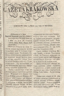 Gazeta Krakowska. 1815 , nr 39