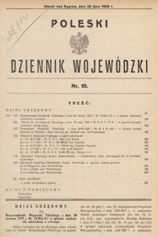 Poleski Dziennik Wojewódzki. 1929, nr 10