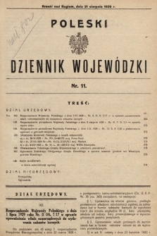 Poleski Dziennik Wojewódzki. 1929, nr 11