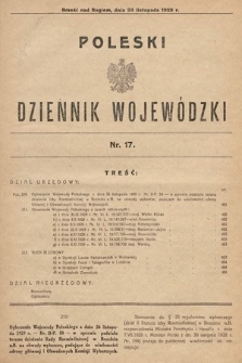 Poleski Dziennik Wojewódzki. 1929, nr 17