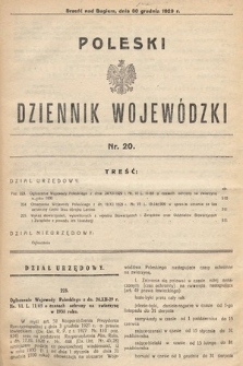 Poleski Dziennik Wojewódzki. 1929, nr 20