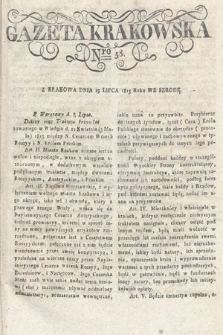 Gazeta Krakowska. 1815 , nr 58