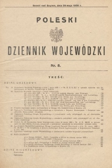 Poleski Dziennik Wojewódzki. 1930, nr 8