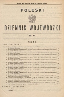 Poleski Dziennik Wojewódzki. 1930, nr 10