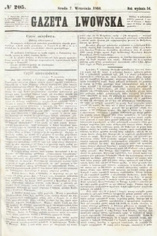 Gazeta Lwowska. 1864, nr 205