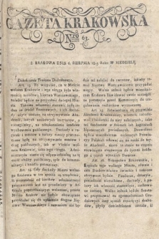 Gazeta Krakowska. 1815 , nr 63