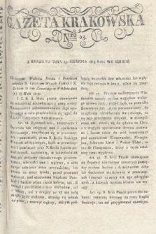 Gazeta Krakowska. 1815 , nr 68