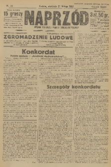 Naprzód : organ Polskiej Partji Socjalistycznej. 1925, nr 44