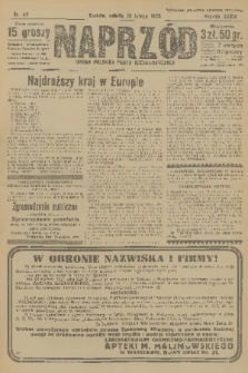 Naprzód : organ Polskiej Partji Socjalistycznej. 1925, nr 49