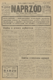 Naprzód : organ Polskiej Partji Socjalistycznej. 1925, nr 59