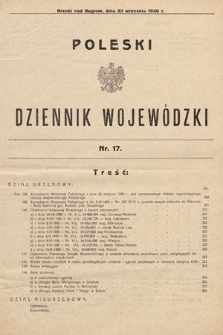 Poleski Dziennik Wojewódzki. 1930, nr 17