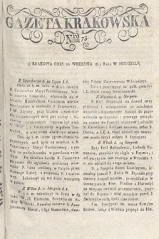 Gazeta Krakowska. 1815 , nr 73