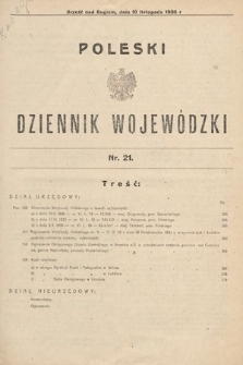 Poleski Dziennik Wojewódzki. 1930, nr 21