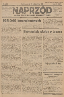 Naprzód : organ Polskiej Partji Socjalistycznej. 1925, nr 233